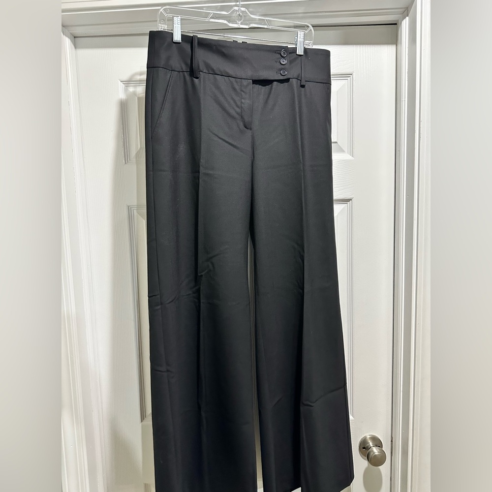 BCBGMaxAzria Elegant Black wide leg trousers